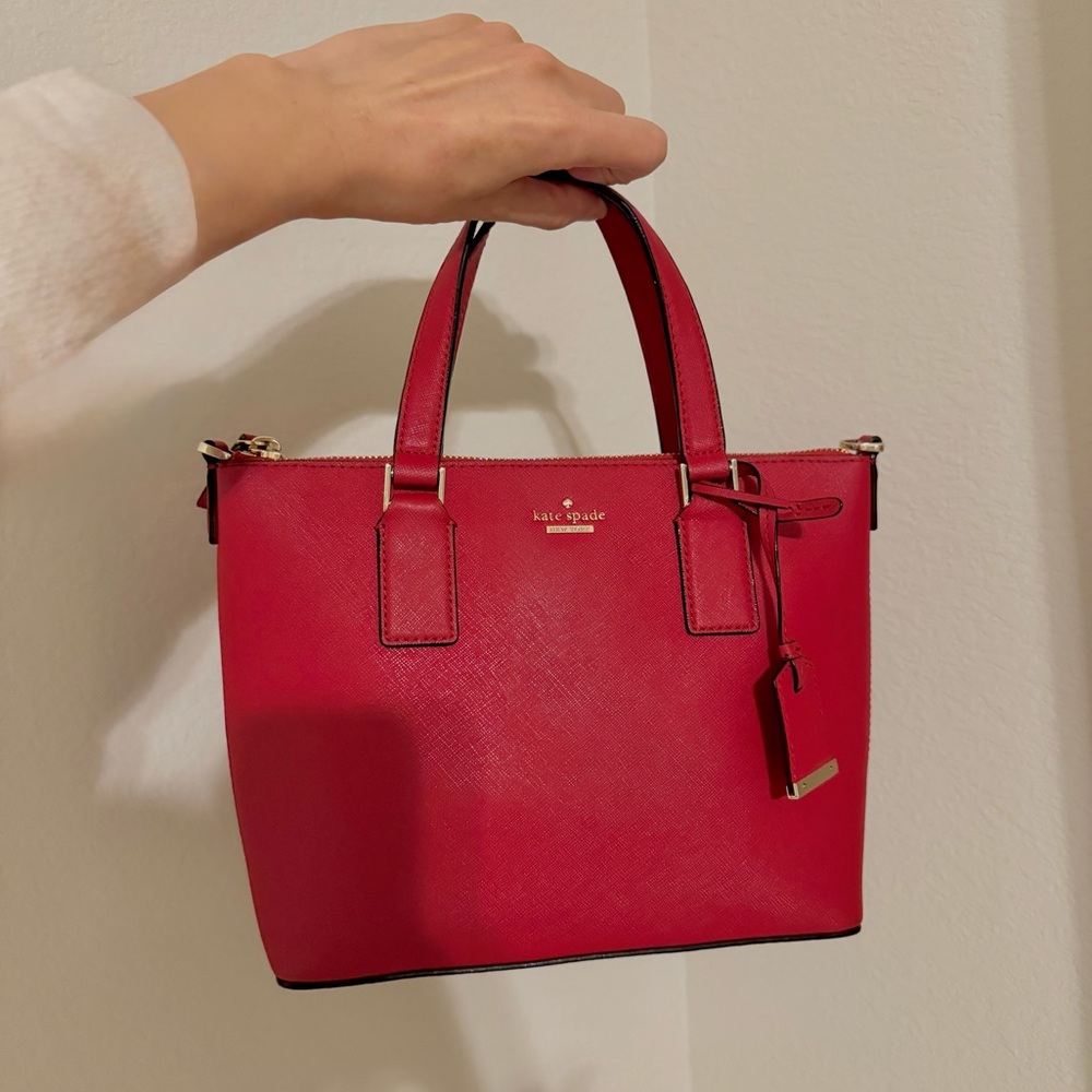 Kate Spade Red Satchel Handbag - Picture 7 of 7